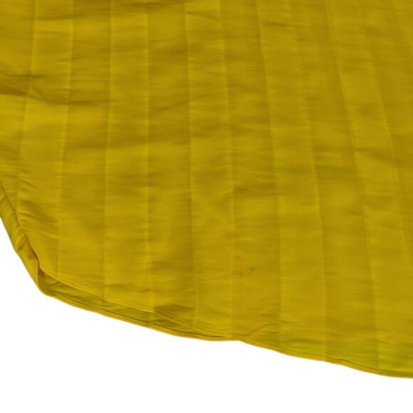 A.L.C. Size 2 Delfina Pleated One Shoulder Gown Yellow Asymmetrical Midi Dress - Picture 12 of 13